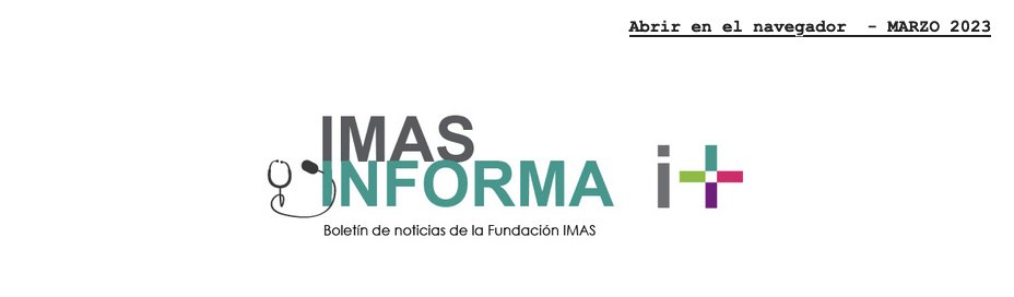 FundacionImas's tweet photo. 📰 IMAS INFORMA - marzo 2023:
✅Especial 8M
✅ Colaboración con la Consejería de Sanidad
✅ Reflexión Estratégica SEEN 2023-2027
✅ #AcademiaIMAS
✅ Curso #SaludDigital
✅ #Recalcar2022
Consúltalo aquí
📎 https://t.co/iH7mzWaOXL
¿Quieres suscribirte?
📩https://t.co/ZS2OrdZY8l https://t.co/YfdUMy1N7R