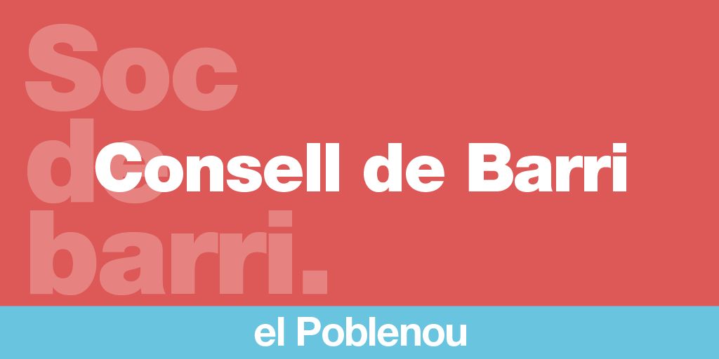 Nova sessió del #ConsellPoblenou:

📅 Dimarts 28
📍 Can Saladrigas

Entre altres temes, es parlarà de:
🔸 Punt verd a la pl. Julio González
🔸 Urbanització a #CanRicart
🔸 Reforma del CEM Can Felipa

Més detalls 👉 ja.cat/ConsellsBarriS…