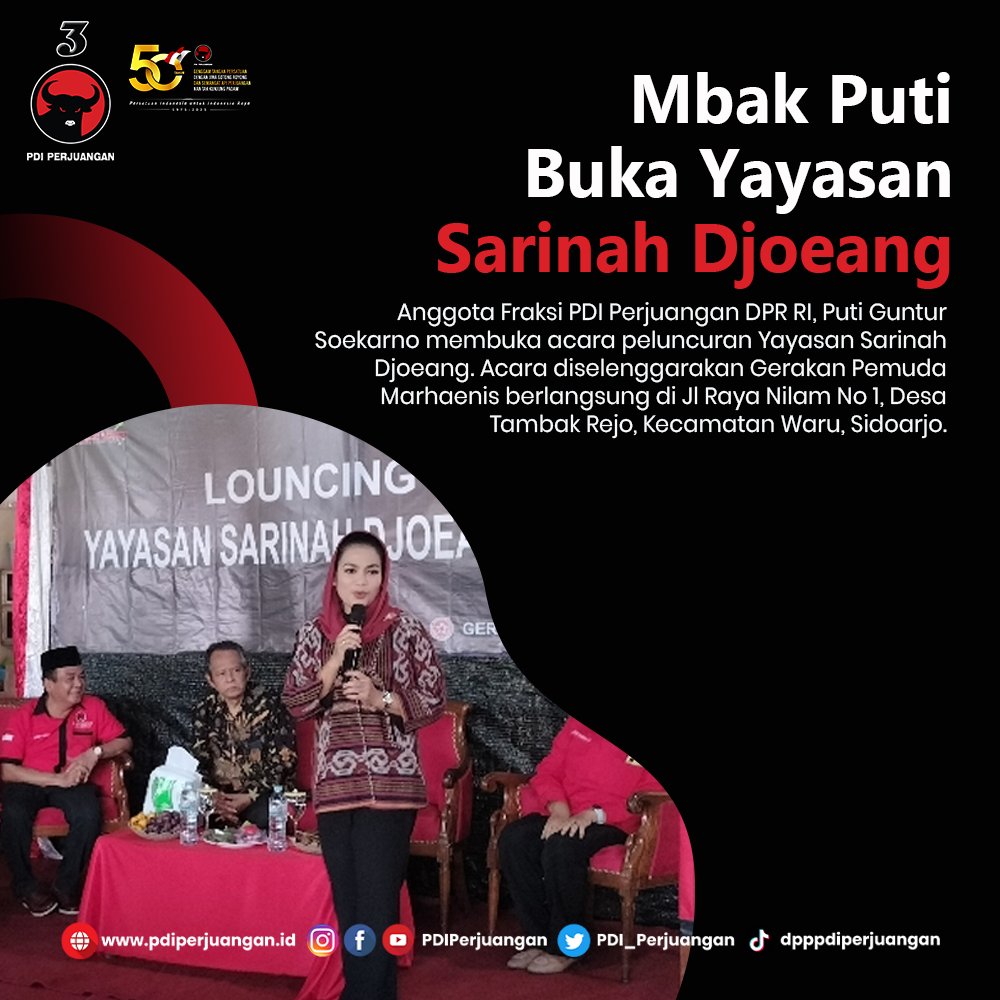 Mbak Puti Ingatkan Pentingnya Peran Perempuan dalam Membangun Bangsa

“Bisa dibilang sarinah ini mbok-nya soekarno. Makannya kenapa PDI Perjuangan itu mengambil arti dari Perjuangan dari wong cilik, karena Bung Karno juga lahir dari wong cilik.