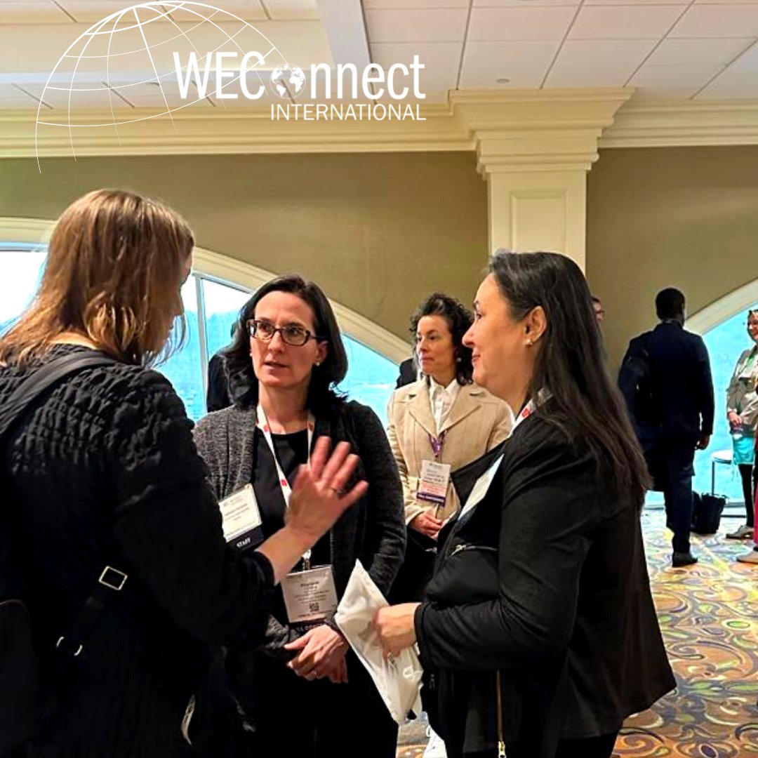 WEConnection's tweet photo. We have been spying on our CEO who somehow manages to talk with all of these important partners in the life of @WEConnection - Carla from @amazon, Peter Zerp and Benon Ngobi from @Accenture, Soo Shim from @SAP, Denise Naguib from @Marriott, Natalie from @exxonmobil - THANK YOU! https://t.co/QCxJUF8nt3