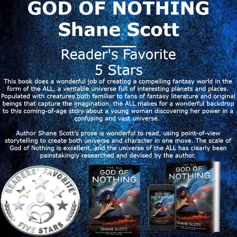 Book Club Pro1 (@bookclubpro1) on Twitter photo GOD OF NOTHING
What if God and the Devil had a daughter?
Who would she be?
#BookRecommendations for #BookTwitter #readers who like #fantasy #dragon #werewolf #demon #vampire and some #romance with #LGBTQ
#audiobook
amazon.com/dp/B08W3KCRRP
by <a href="/TheALLwriter/">SHANE SCOTT - Award Winning Author</a> GOD OF NOTHING
What if God and the Devil had a daughter?
Who would she be?
#BookRecommendations for #BookTwitter #readers who like #fantasy #dragon #werewolf #demon #vampire and some #romance with #LGBTQ
#audiobook
amazon.com/dp/B08W3KCRRP
by <a href="/TheALLwriter/">SHANE SCOTT - Award Winning Author</a>