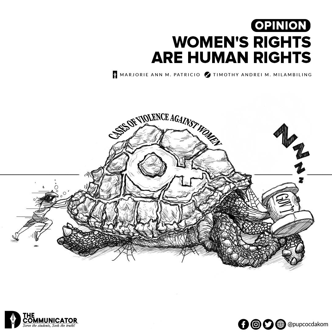 pupcocdakom's tweet photo. 𝗢𝗣𝗜𝗡𝗜𝗢𝗡 | 𝗪𝗼𝗺𝗲𝗻'𝘀 𝗿𝗶𝗴𝗵𝘁𝘀 𝗮𝗿𝗲 𝗵𝘂𝗺𝗮𝗻 𝗿𝗶𝗴𝗵𝘁𝘀

READ: https://t.co/dABzm8Jjxr

Article: @marjoriea_dakom
Graphics: @TimothyAndrei24 https://t.co/1awqdVSQ5Z