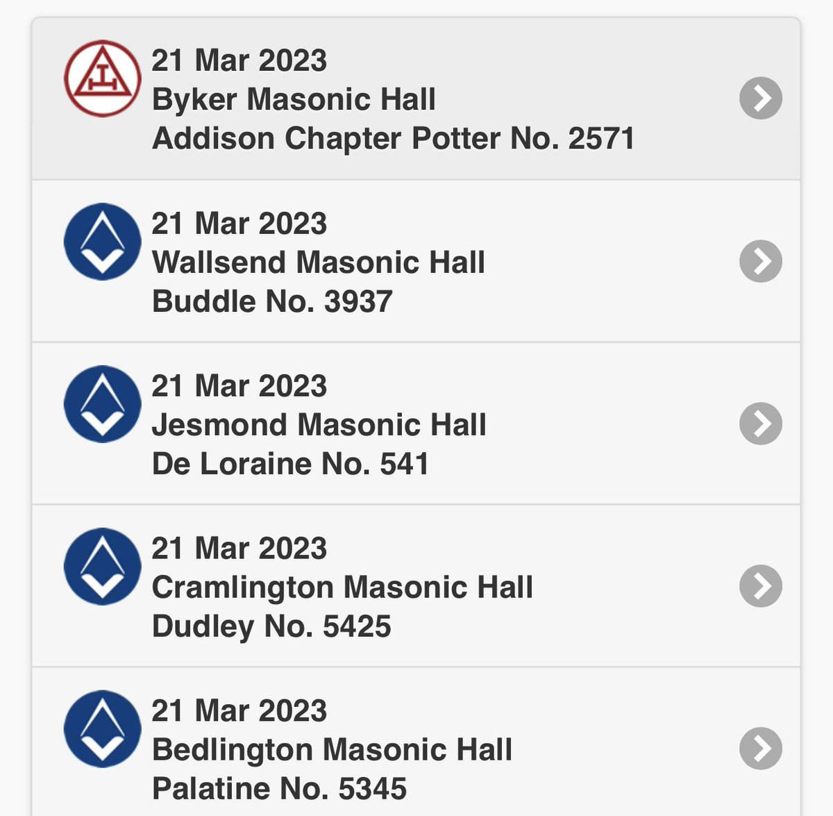 What’s on today. #Freemasonry #charity #friendship #northumberlandfreemasons #visitalodge