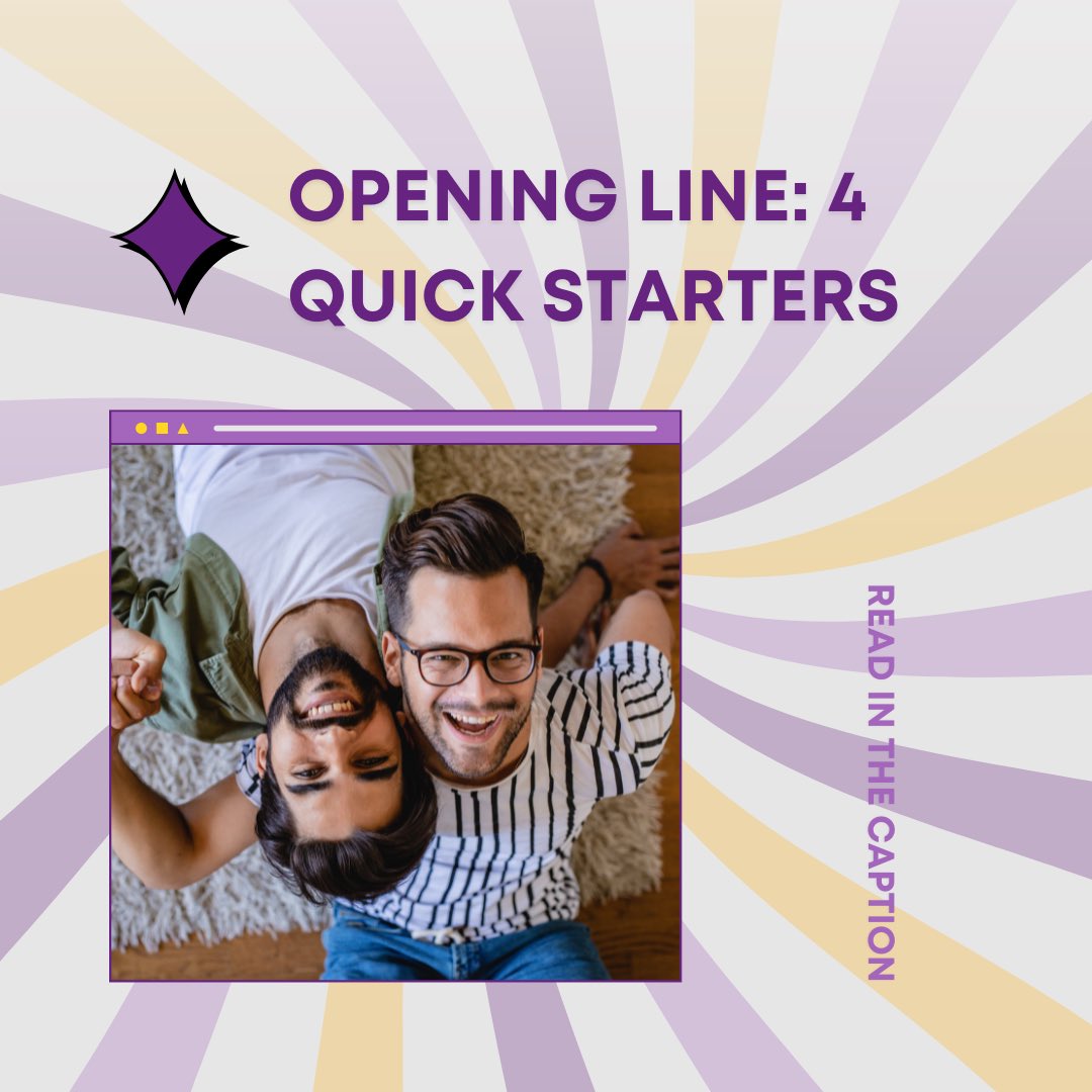 byndr_social's tweet image. Want to try some good conversation starters but need to figure out what to say? 
Here are 4 quick starters💥

⚡️ "Hey" is not likely to help you stand out
Here are some tips for coming up with a great opening line in under a minute:

 #lesbianapp #partnerfinder #lavendermarriage