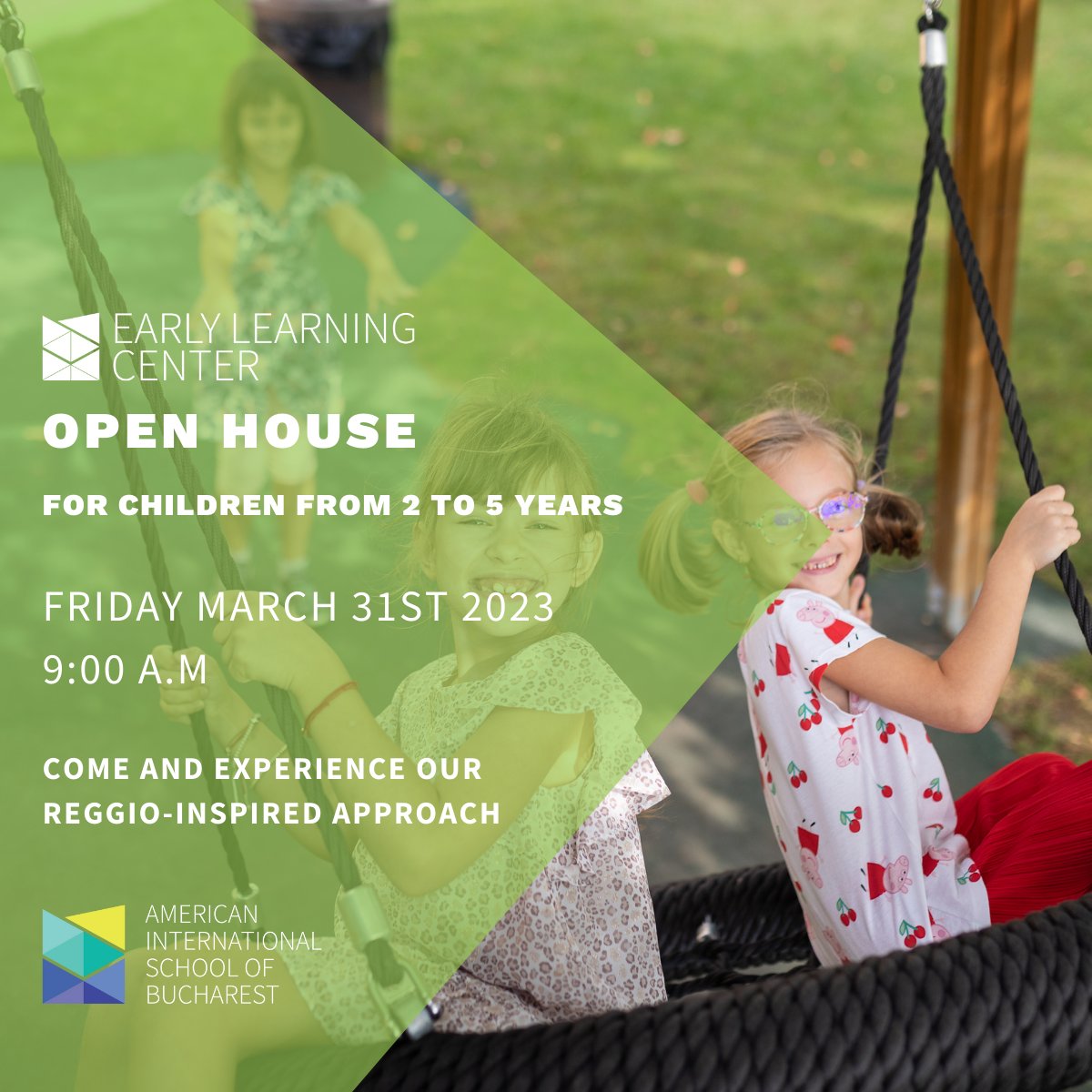 Are you an Expat parent looking for an Early Learning Center for your children (ages 2-5)? 
Register here: bit.ly/ELCOpenHouse to join us on 🗓️March 31st and learn more about the Reggio Emilia approach to education from Rosella Diliberto, the ELC Principal.