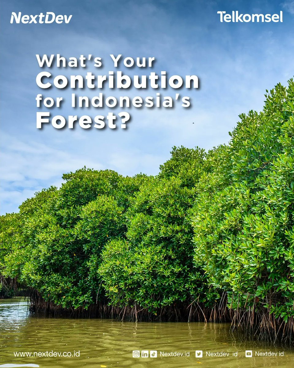 NextDev_id's tweet photo. NextDevers tahu gak kalau hari ini tuh hari Hutan Sedunia? 

Kalau kamu, apa yang pengen dilakuin buat menghijaukan Indonesia?

#SustainBeyondExpectation #NextDev #NextDevAcademy #sustainablebusiness #businesscoaching #startupindonesia #Startupbusiness #harihutansedunia https://t.co/AXN3twWnxl