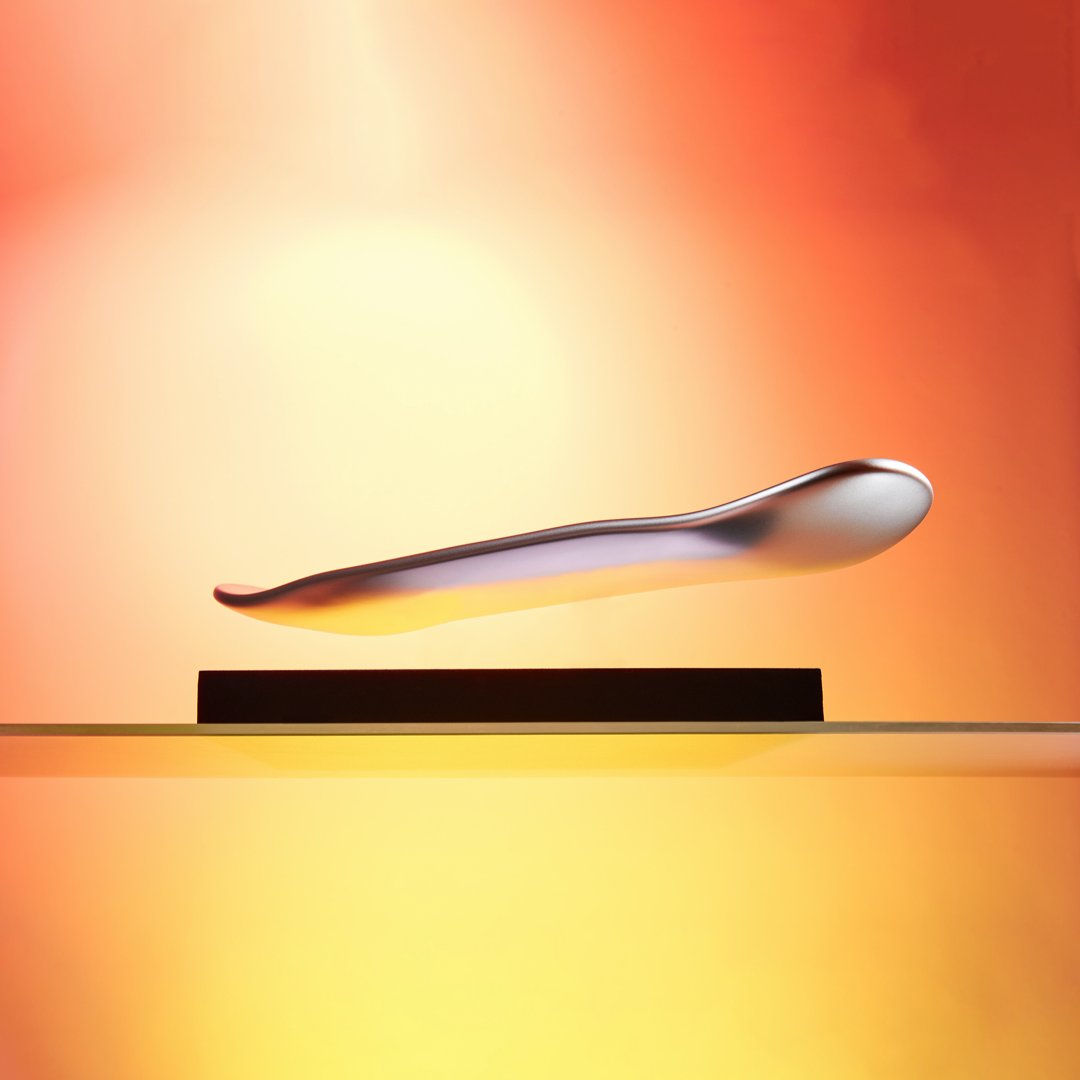 No flux capacitor required - this hoverboard sculpture is ready for takeoff on Kickstarter on March 22 9am PST ☁️

#kickstarter #hoverboard #futurism