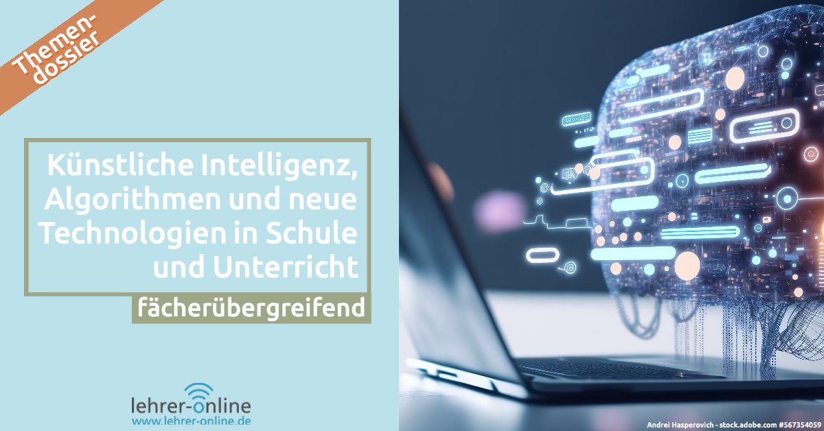 Topaktuell: unser neues Themendossier zu KI, Algorithmen und neuen Technologien.💻 Die Materialsammlung liefert euch Unterrichtsideen für alle Schulstufen. 
#digitalebildung #twlz #digitaleschule #schule #chatgpt lehrer-online.de/fokusthemen/do…