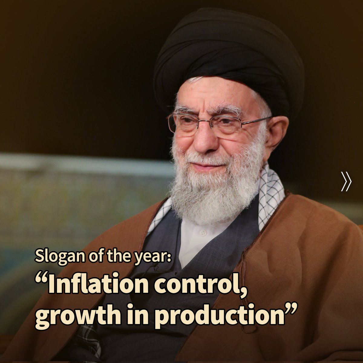 Khamenei_m's tweet photo. Slogan of the year: “Inflation control, growth in production”

https://t.co/rhDhJGdM0I https://t.co/xwklvrhA9a