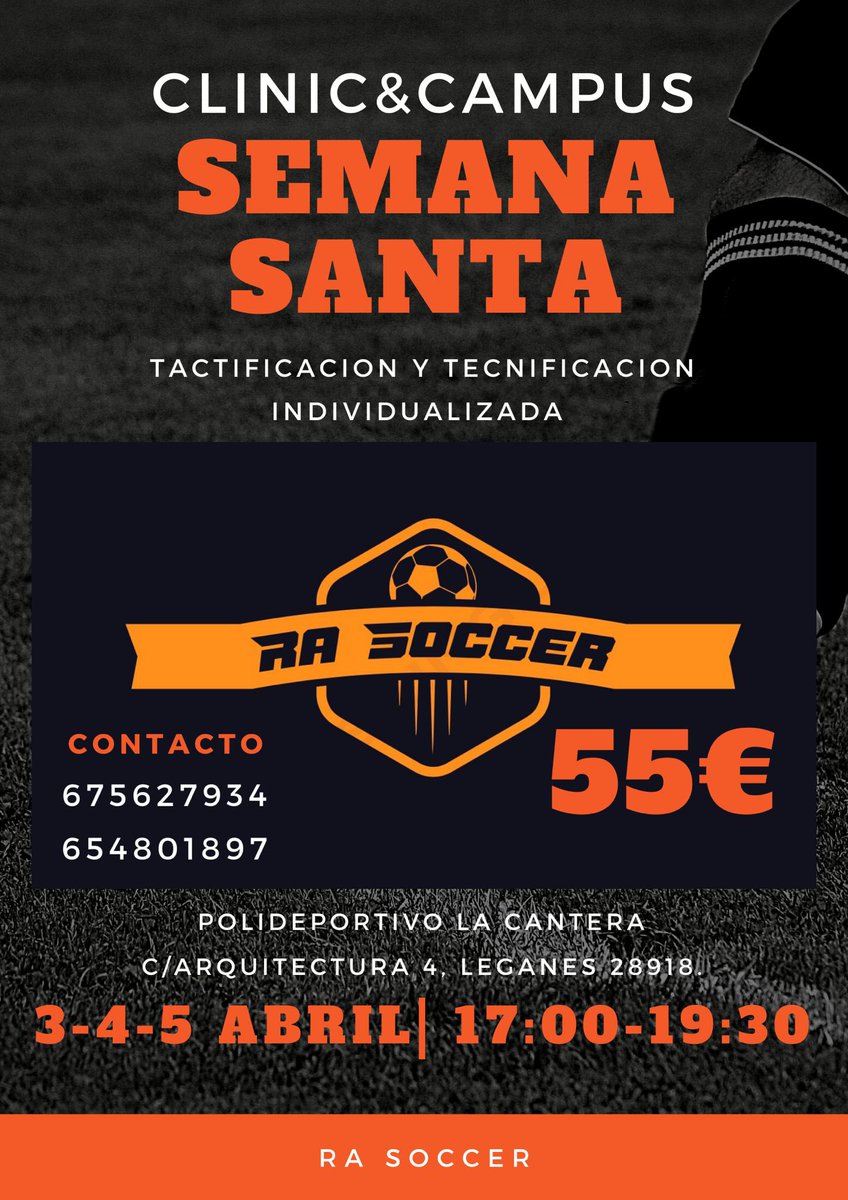 RESERVA TU PLAZA!!!⚽️⚡️