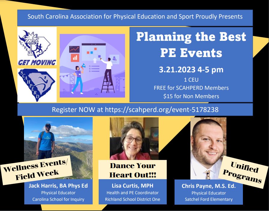 SCAHPERD_SCAPES's tweet photo. HAPPENING TODAY! Register at https://t.co/Ir4kLwzVAE https://t.co/XRhaCODZ1P