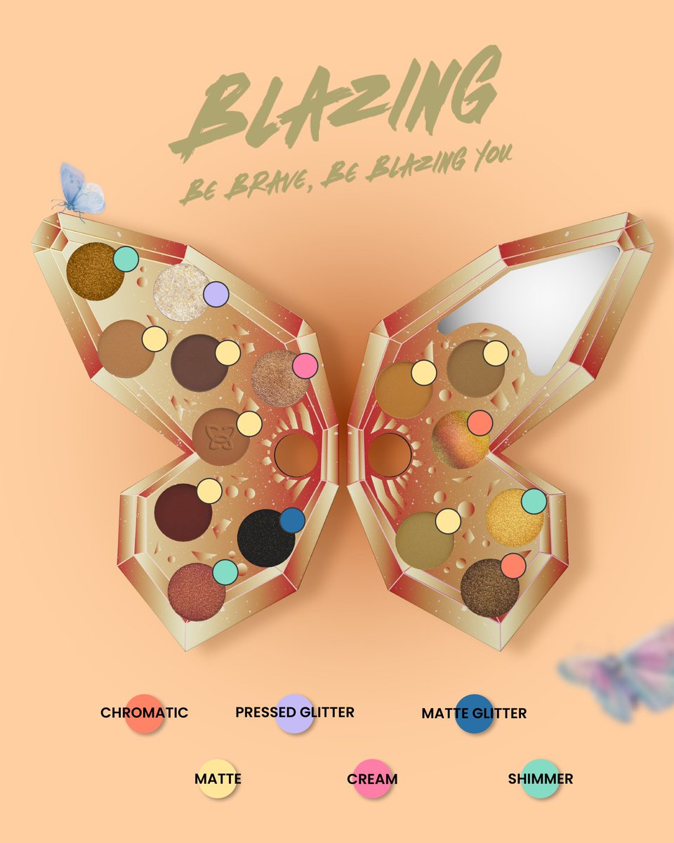 mopbeauty's tweet photo. 🦋 3 choices of palette
🦋 15 shades in each palette
🦋 Variety of textures &amp; finishes: Matte, Cream, Matte Glitter, Pressed Glitter, Shimmer, Chromatic, Satin
🦋 Limited edition
🦋 As light as butterfly wings packaging with unique design

#DISCOVERYOURPEARLSPECTIVE https://t.co/EntEJQKDGg