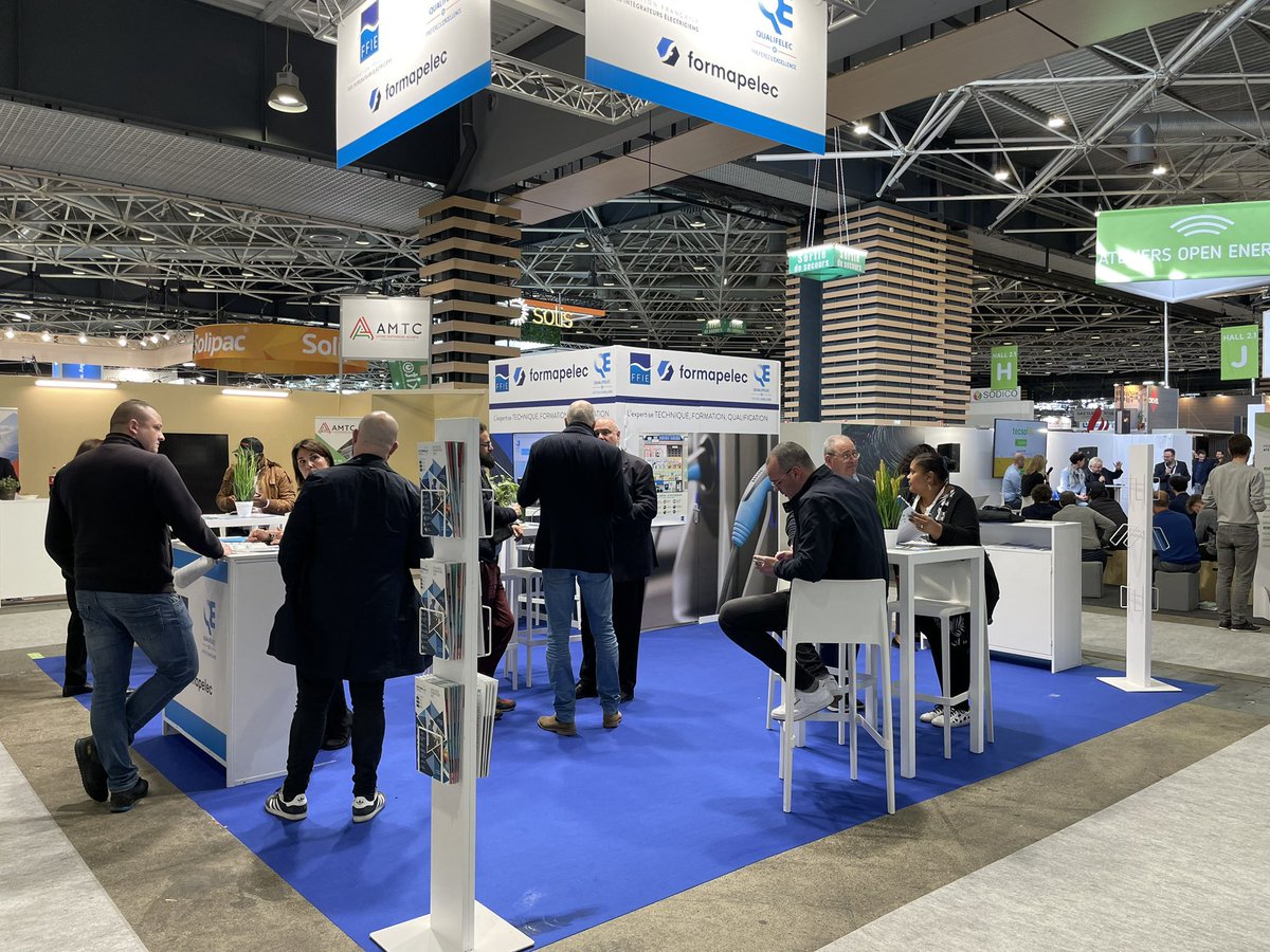 Le salon <a href="/bepositiveevent/">Salon BEPOSITIVE</a> bat son plein 🔥🔥🔥<a href="/FFIE_fr/">FFIE</a> avec <a href="/formapelec/">FORMAPELEC</a> et Qualifelec #électricité #électriciens #formation #qualification