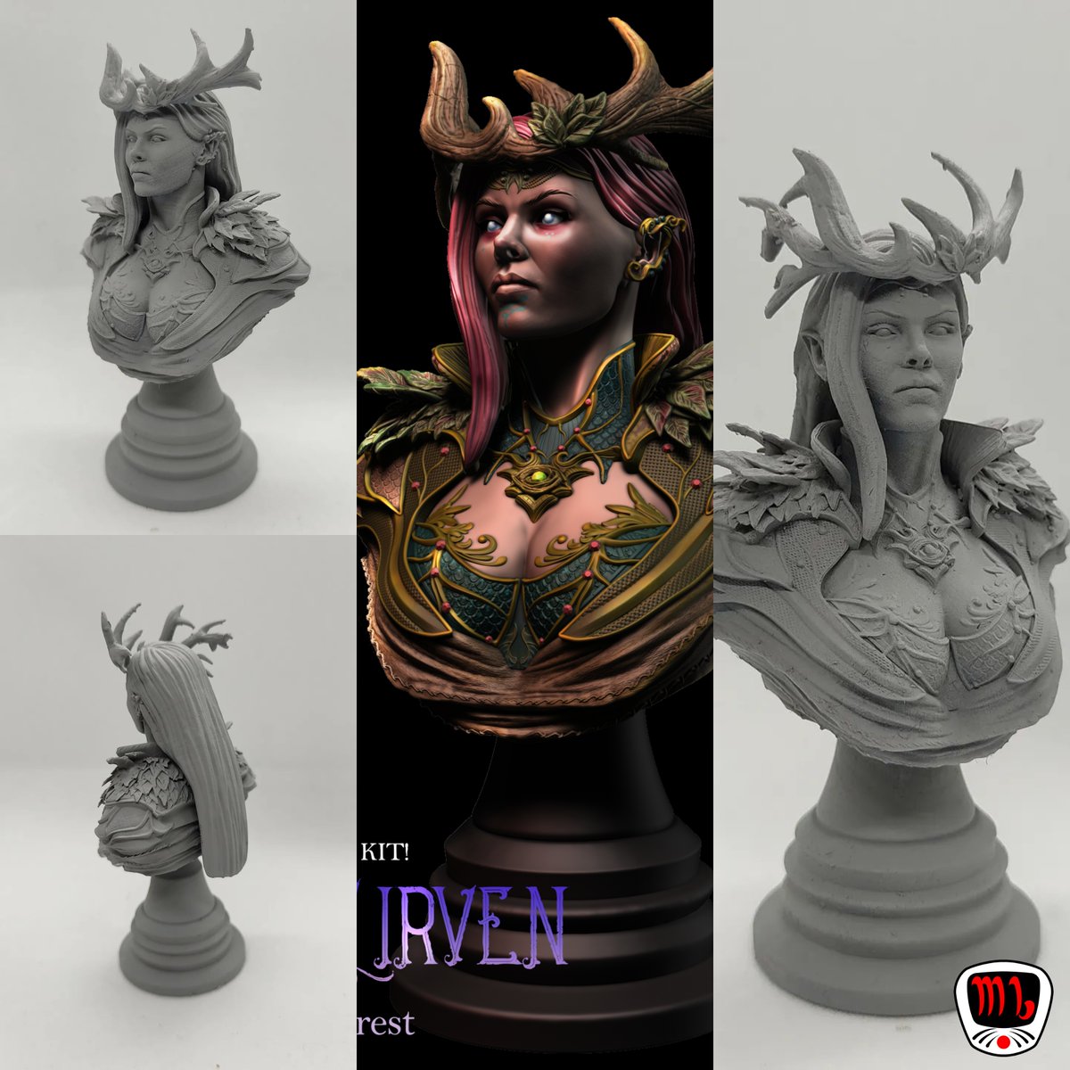 📖On her eighteenth birthday, 𝐍𝐲𝐚𝐥𝐚 finally learned the 𝐟𝐚𝐦𝐢𝐥𝐲 𝐬𝐞𝐜𝐫𝐞𝐭. Instead of being gifted a deer, like they used to do with her cousins and friends, she can turn into one. 🦌👇

kickstarter.com/projects/mojib…

#miniature #bust #fantasy #elf #miniaturepainting #mini