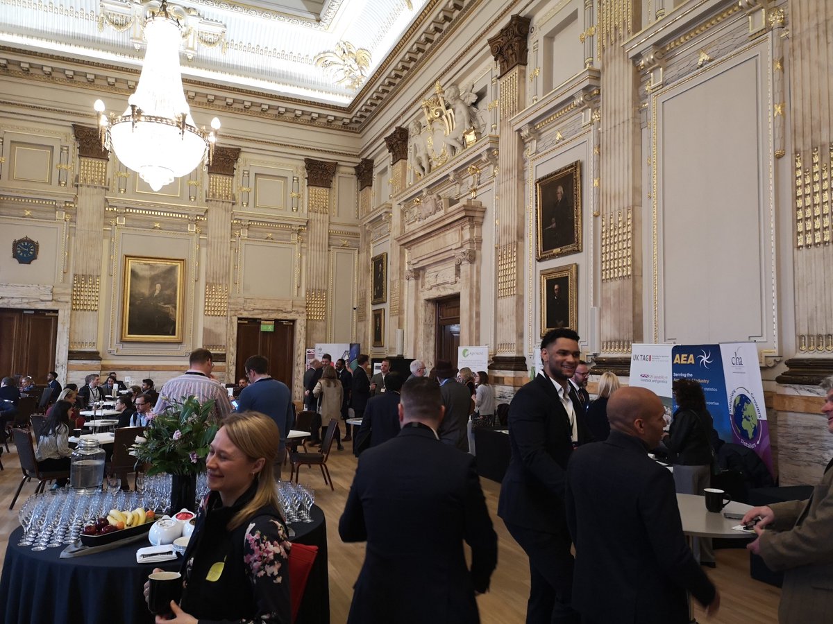quantechsol's tweet photo. Game Changing Technology for Agriculture event.  Enormous diversity of #UK technology being discussed. @UK_AgriTech @OGGSVenue #GCTA23 #GameChangingAgritech  #robotics  #aquaculture #animalhealth #CEA #impactinvesting #sustainability #lowcarbon. To catch up DM me https://t.co/Hbqc9xVLLh