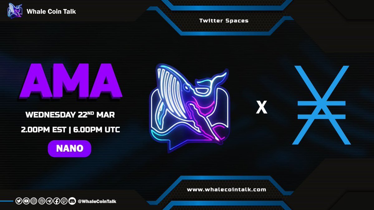 Love #cryptocurrency and want to hear more about a #green, instant, fee-free  & #decentralised currency? 🌱 Join @minderwiesen & @WhaleCoinTalk in a  twitter space tomorrow, 22nd of March at 6pm UTC, to