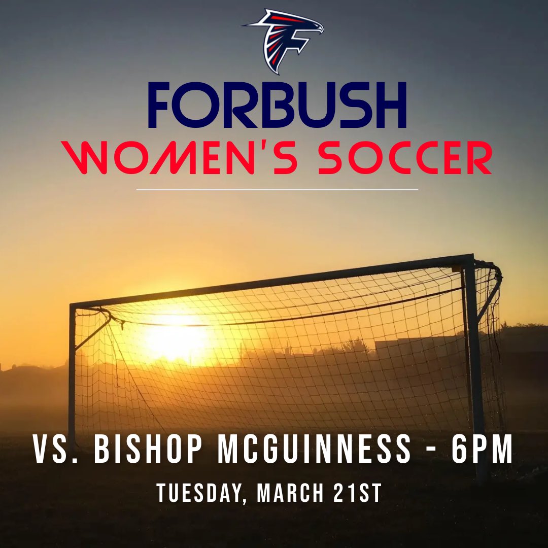 It’s a Forbush Women’s Soccer Gameday! Go Falcons!