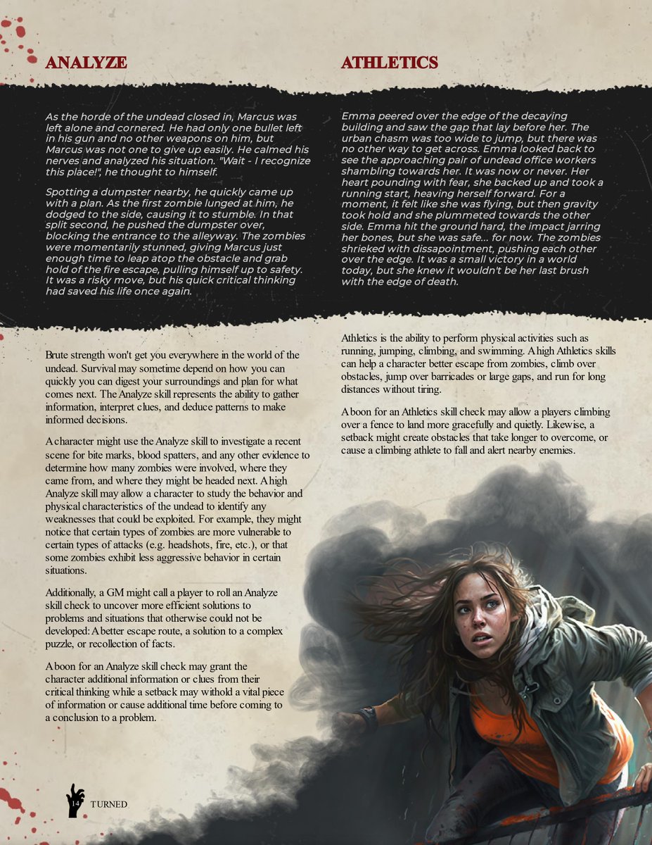 JOEtheDM's tweet photo. Skills in the book will come with detailed descriptions with examples and small story excerpts to give context and help explain how they might be used in the apocalypse.
#TurnedRPG https://t.co/udxyYPky3s