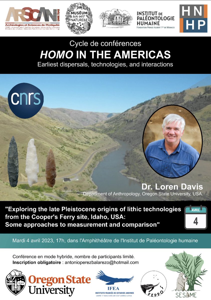 Acerap_assoc's tweet photo. 🎙️🔴 CONFÉRENCE // Cette intervention sera la 1ère d'un cycle de #conférences intitulé

"Homo in the Americas : Earliest dispersals, technologies, and interactions"

1/4

#Americas #Amériques #prehistory #prehistoire #archaeology #archeologie #zoom #online #enligne https://t.co/RbPMm5oVrx