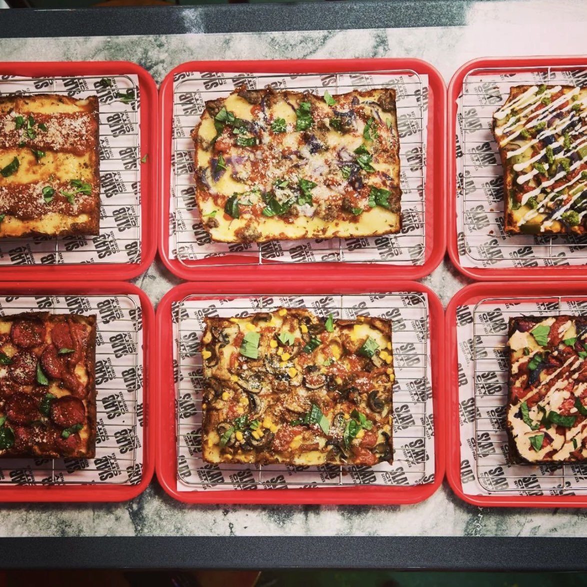 Tooting Newsie (@tootingnewsie) on Twitter photo Slab City Pizza, who serve up amazing Detroit-style pizza pies in <a href="/bwmarkettooting/">Broadwaymarket1936</a>, #Tooting, have launched some fantastic new daily offers! On Tues & Weds, you can enjoy bottomless pizza for just £15pp (90 min table time) & on Thurs it's £5 pints & £5 slices all night! 1/2 Slab City Pizza, who serve up amazing Detroit-style pizza pies in <a href="/bwmarkettooting/">Broadwaymarket1936</a>, #Tooting, have launched some fantastic new daily offers! On Tues & Weds, you can enjoy bottomless pizza for just £15pp (90 min table time) & on Thurs it's £5 pints & £5 slices all night! 1/2
