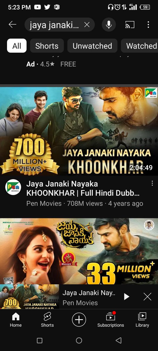 VijayTalapathi2's tweet photo. @BSaiSreenivas @RanveerOfficial Jaya janaki nayaka action tagged movie bellamkonda Sai srinivas graduation your movie across a 708 million views on YouTube https://t.co/B1UqZkaRS6