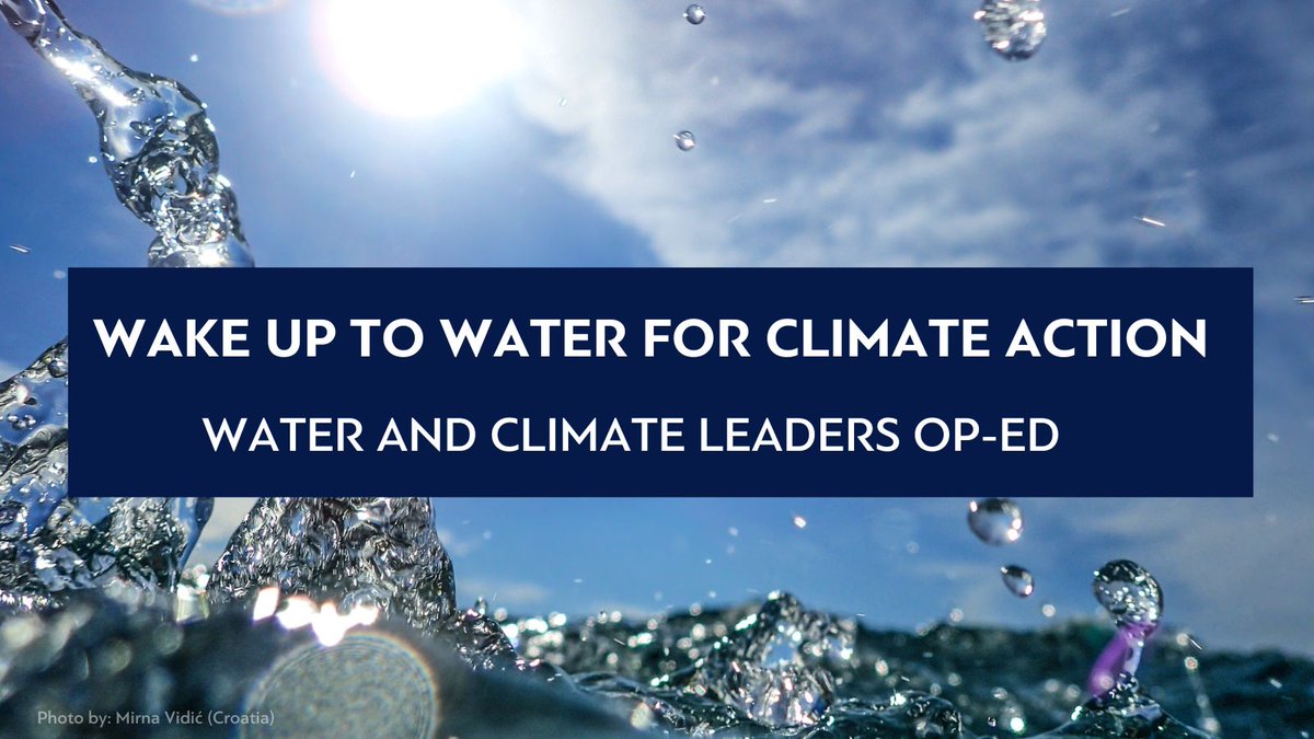 Water can unlock major opportunities for climate resilience. It is key to a thriving community. 
"Wake up to Water for Climate Action, " urges Water and Climate Leaders.👉bit.ly/3JvduzD #WaterAction