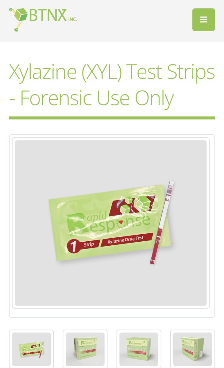 moraffreports's tweet photo. With tranq now in 48 of 50 US states, BTNX  xylazine strips (1000nl) are now available https://t.co/PBGsKFQTOP