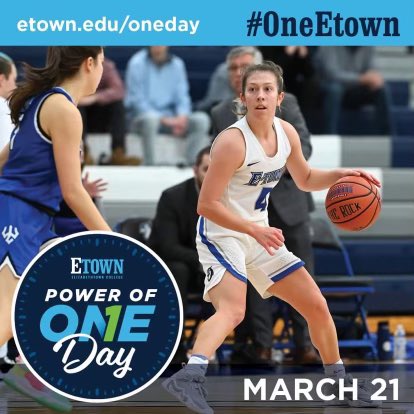 Today is our Power of One Day - our annual fundraiser for our Elizabethtown College Women’s Basketball program. We need your help to continue to provide amazing opportunities and experiences for our women on the team!

bit.ly/42veKLC