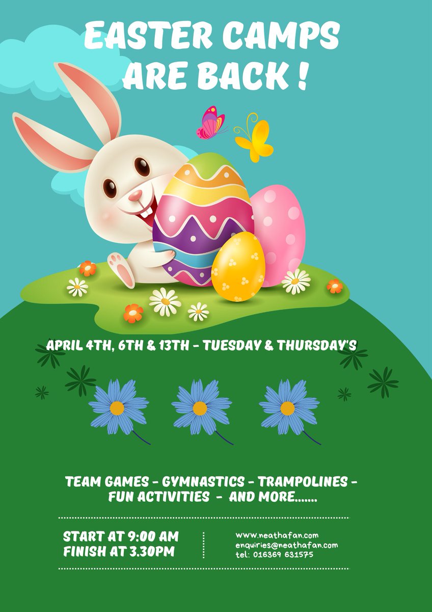 Neath-Afan's Easter Camps are Back! - mailchi.mp/a240a093bc57/n…