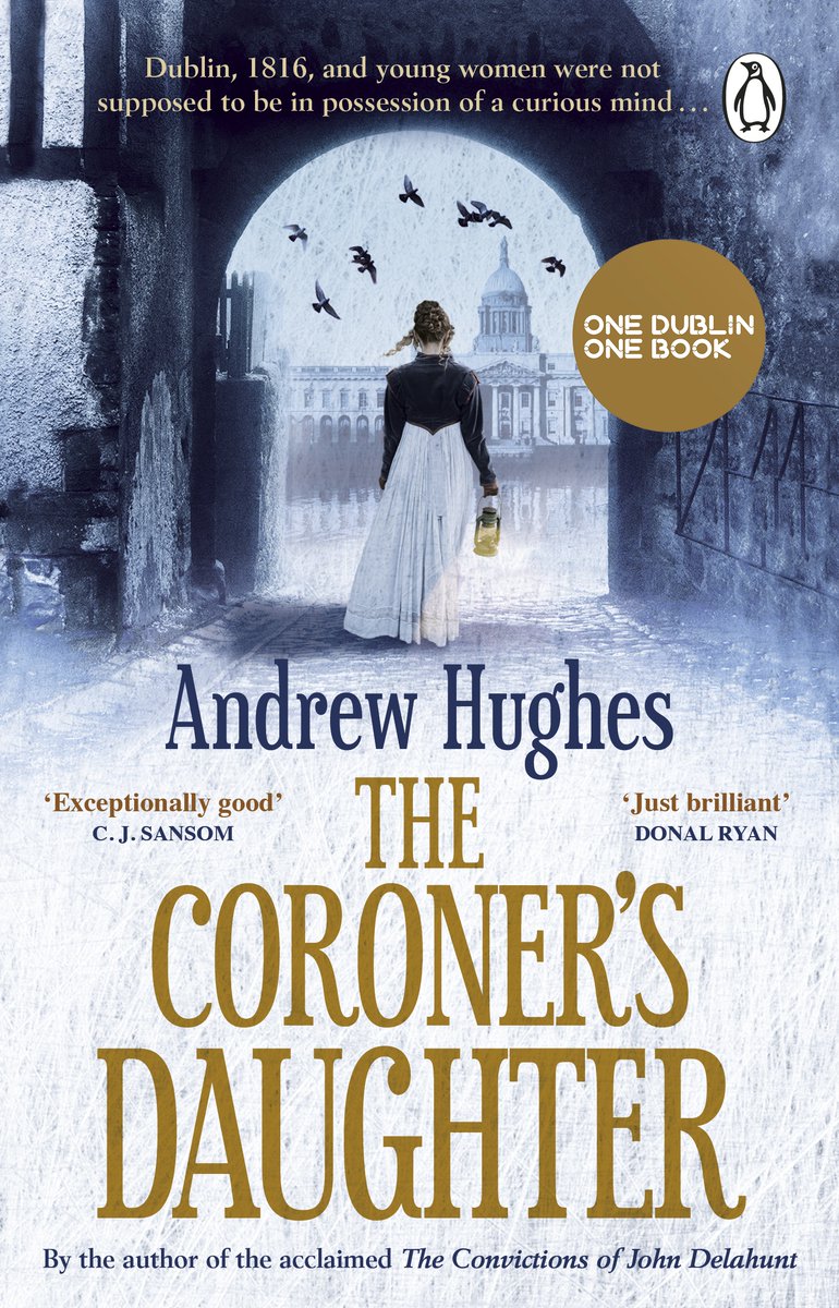 Tune into @dublincityfm tomorrow morning 10-11am when @JackieLynam will be chatting to Sinéad Meade #GoodMorningDublin about all things #1dublin1book and this year's choice The Coroner's Daughter by @And_Hughes