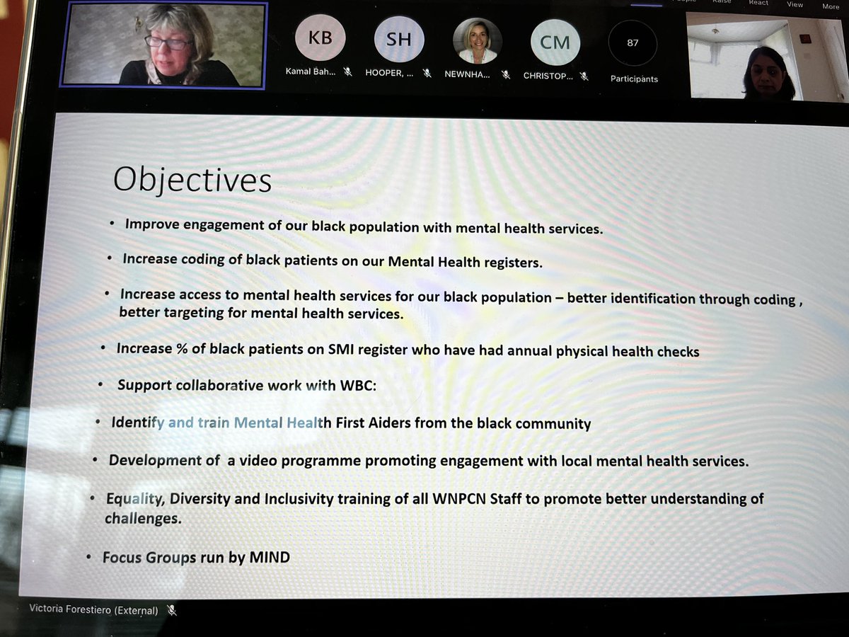 DrRupaJoshi1's tweet photo. #WokinghamNorthPCN presenting our joint project with @WokinghamBC on improving mental health in our communities @KamalBahia2 @NHSsoutheast @lewiswilling @MindCharity @involveVCS @BHFT https://t.co/sGS3EC4sz8