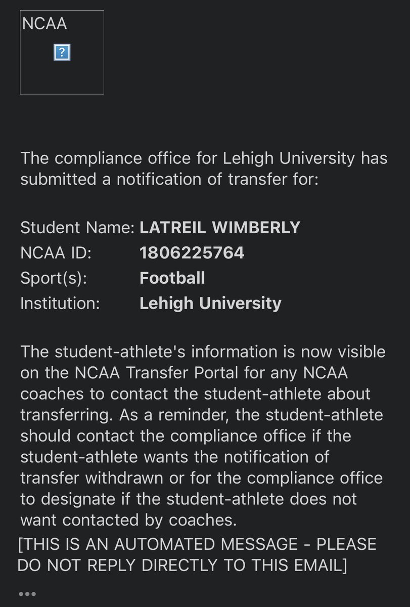 TheKingTreil's tweet photo. I am officially in the transfer portal. https://t.co/PGPLROT8yc