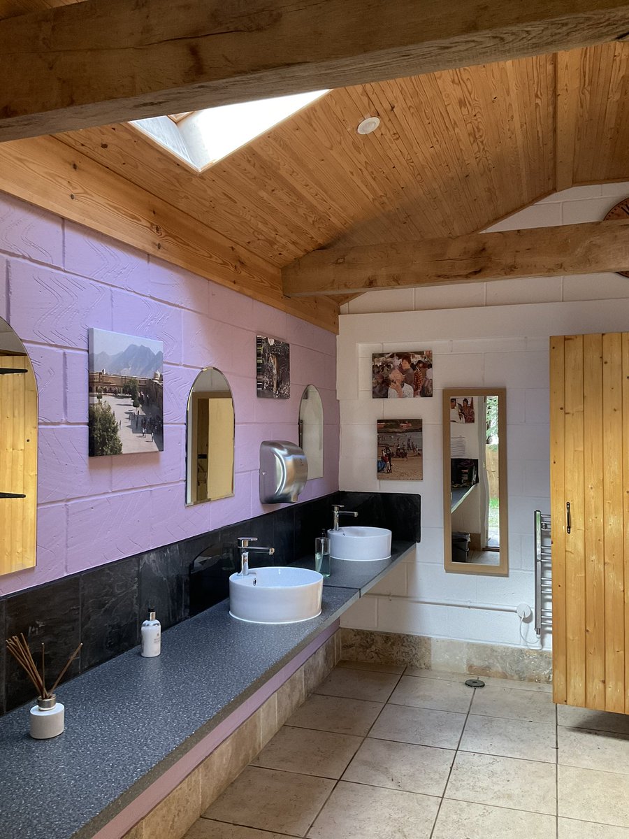 New paint colour for the ladies loos! #adultonlycamping #digitaldetox #peacefulcampsite #campfires #birdsong