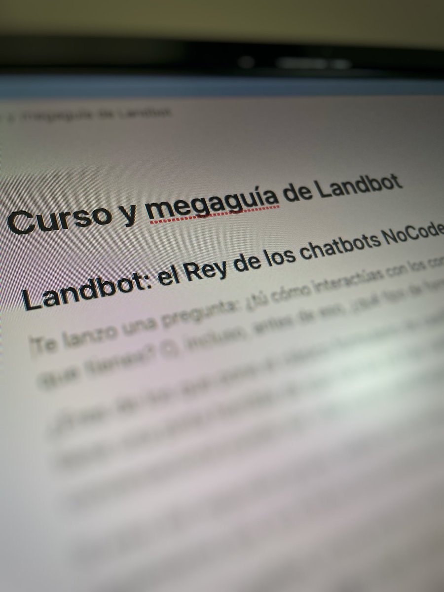 A puntito de salir del horno para @SharingAway Para sentar las bases de esta pedazo de herramienta #NoCode que es <a href="/Landbot_io/">Landbot</a> 

Pd. En la membresía de @SharingAway hay contenido muy bestia sobre esta herramienta:

sharingaway.com/aprende-nocode