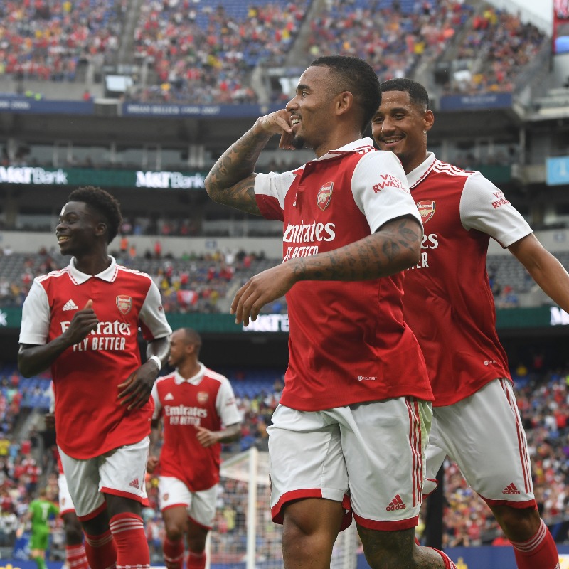Arsenal's tweet photo. The Arsenal are heading Stateside 🇺🇸

As part of our upcoming pre-season tour of the US, we’re delighted to announce we’ll be facing off against the @MLS All-Stars in Washington D.C. on July 19 👇
