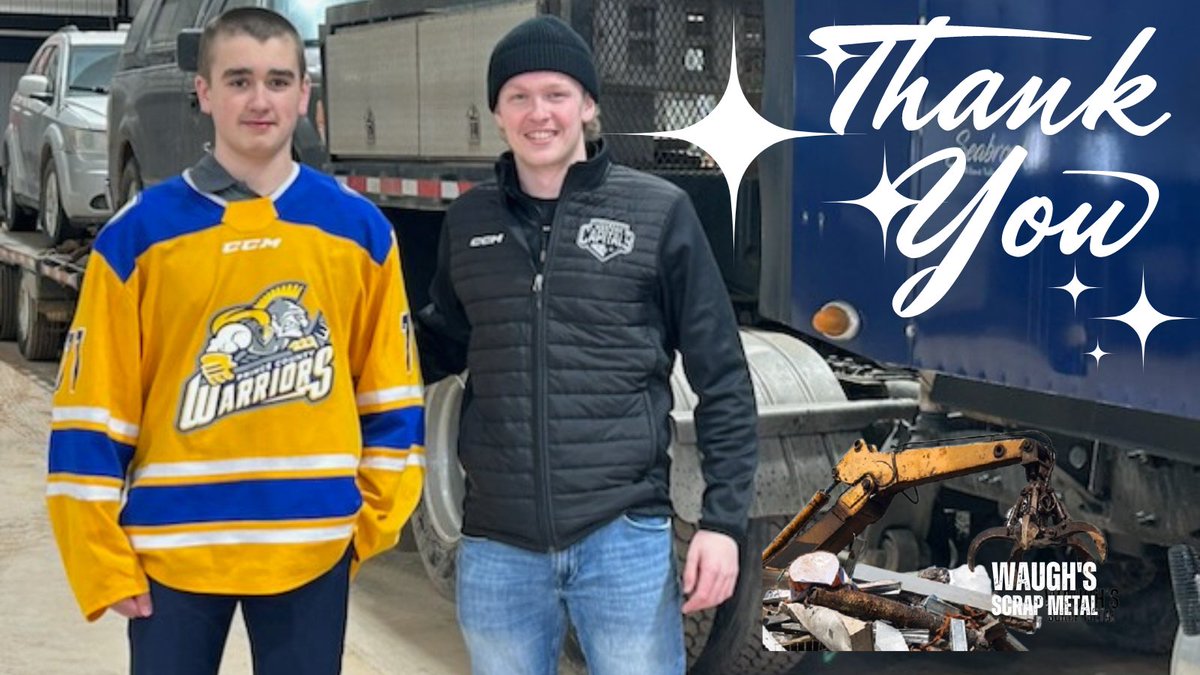 warriorshky's tweet photo. The @Warriors and the Host Committee for the @U15Atlantics_M are proud to announce that Waugh's Scrap Metal has generously committed to being a Major sponsor for our event. 
Son Lincoln (pictured) is a former "C" and Warrior great!

#onceawarrioralwaysawarrior
#communityminded https://t.co/pilIy6KRVp