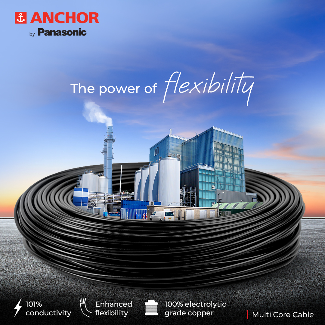 AnchorPanasonic's tweet photo. Flexibility at its best. The Multi Core Cable bends, twists, and turns to fit your factory’s machine needs with 101% conductivity.
#AnchorbyPanasonic #AnchorMCC #AnchorCables #MulticoreCable https://t.co/pjLIYXi9xE
