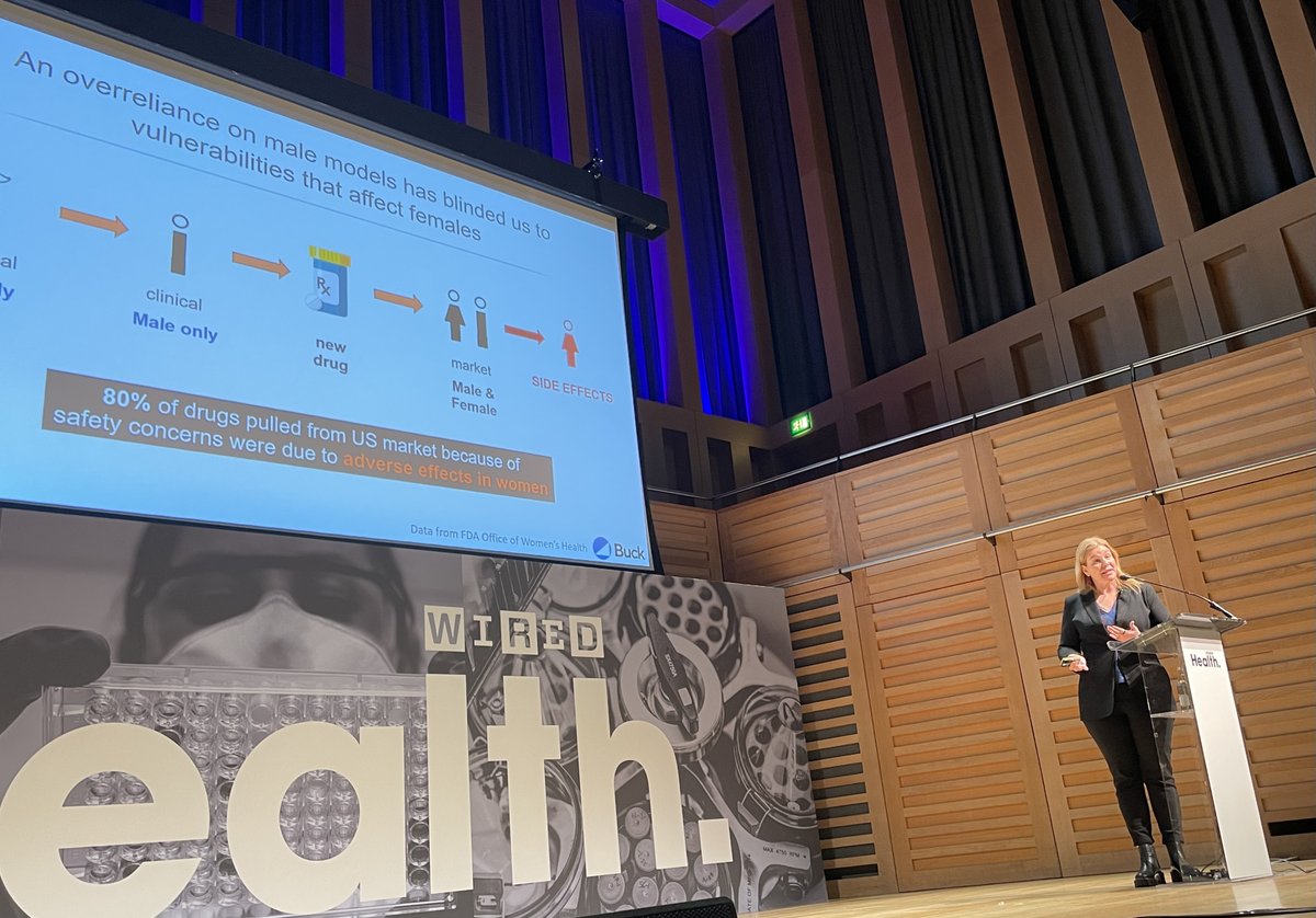 At #WIREDHealth @jenngarrison: We should think of menopause in terms of overall health (stroke, arthritis, osteoporosis, insomnia, depression, heart disease, etc) rather than fertility. Older age at menopause correlates with increased longevity.