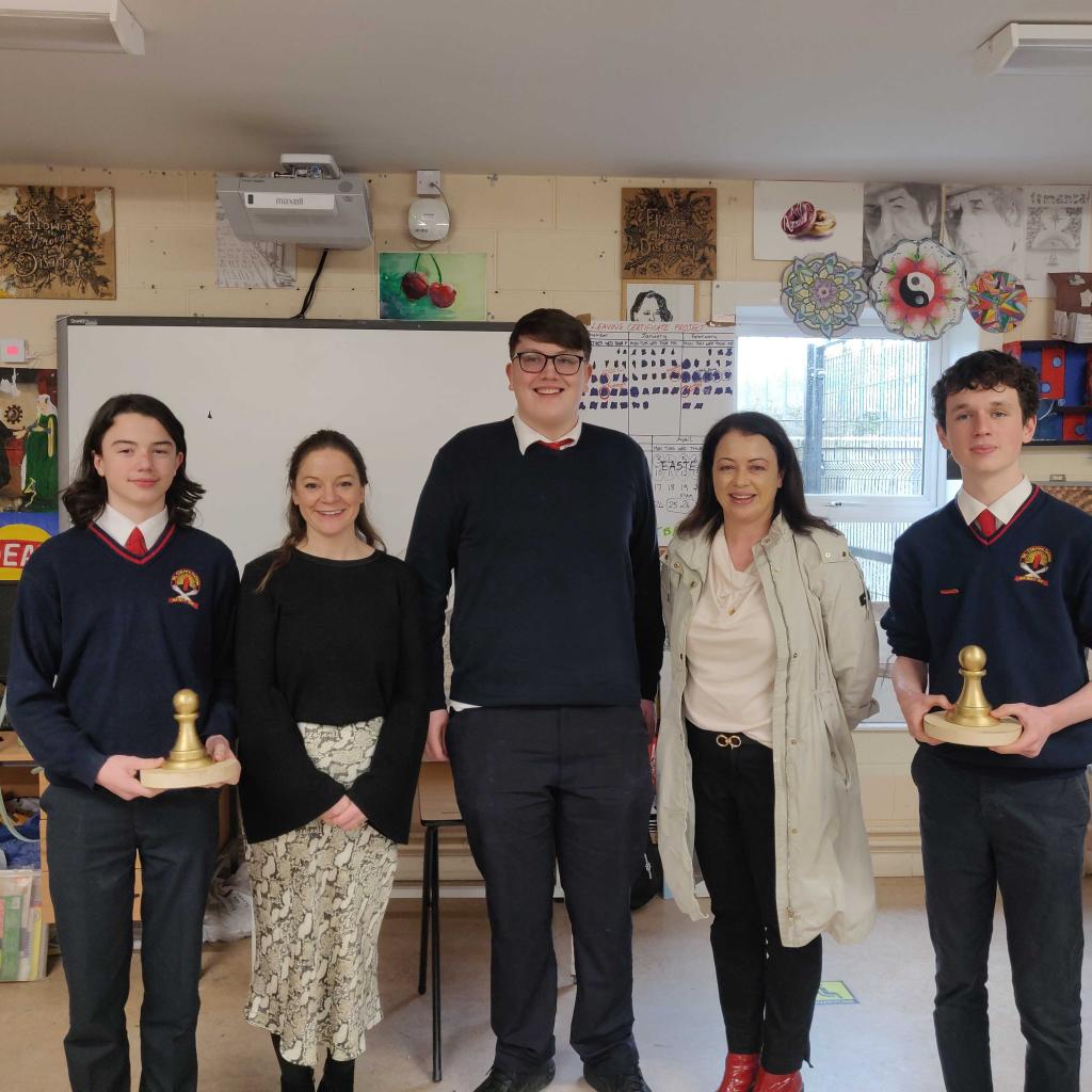 Last week our annual chess competition came to a conclusion with Dean Cahill winning the senior competition and Zak Farrell winning the junior. Well done to all that took part and a special thanks to our student chess committee and Ms. Connolly for hosting the games every week.