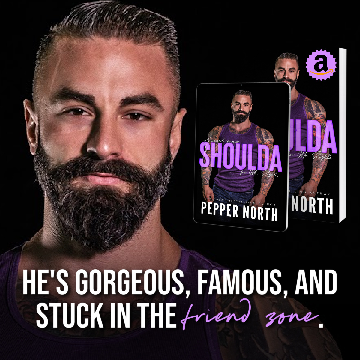 Shoulda by Pepper North releases April 4 but you can preorder now
Universal: geni.us/PNShoulda
Fake relationships happen all the time at reunions, right?
 #secondchanceromance #daddyromance #ageplayromance #kinkyromance #eroticromance #romancenovels #romancebooks #romance