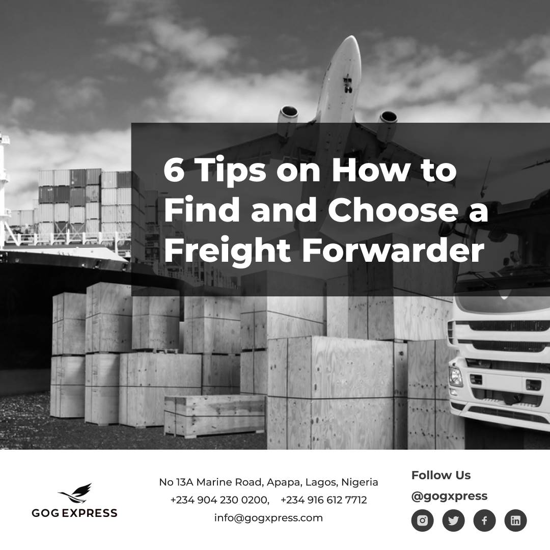 GOGxpress's tweet photo. 6Tips on How to Find and Choose a Freight Forwarder
Looking for a good freight forwarder, and you need help figuring out where to start? Get started with our guide on what to look for in a good forwarder. 

Click the link for more : 
https://t.co/BpbpqWfsMs https://t.co/HyRGknRNPD