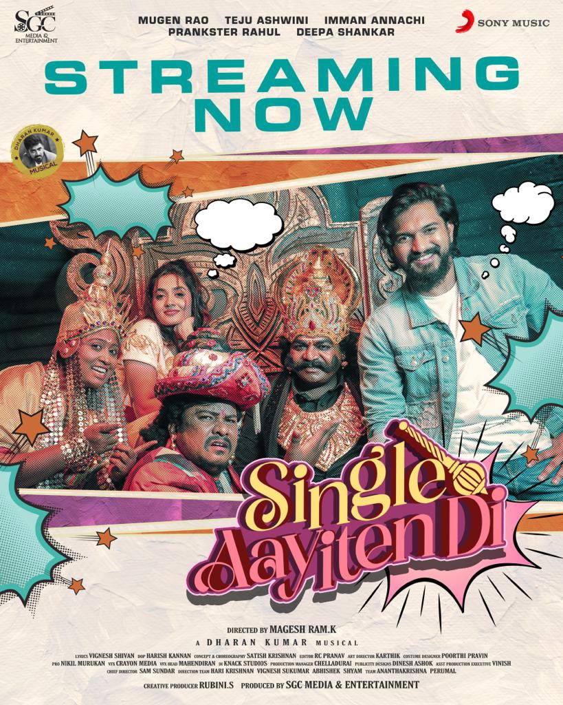 Dharan kumar (@dharankumar_c) on Twitter photo A Fun break-up song #SingleAayitenDi is out now
👉🏻 youtu.be/UtPkRBzpBrI
<a href="/sgcmedia22/">SGC Media</a> @sonymusic_south
<a href="/wikkiofficial/">LoveNJHoran x</a> <a href="/dancersatz/">Sathish krishnan</a> <a href="/themugenrao/">Mugen Rao</a> A Fun break-up song #SingleAayitenDi is out now
👉🏻 youtu.be/UtPkRBzpBrI
<a href="/sgcmedia22/">SGC Media</a> @sonymusic_south
<a href="/wikkiofficial/">LoveNJHoran x</a> <a href="/dancersatz/">Sathish krishnan</a> <a href="/themugenrao/">Mugen Rao</a>