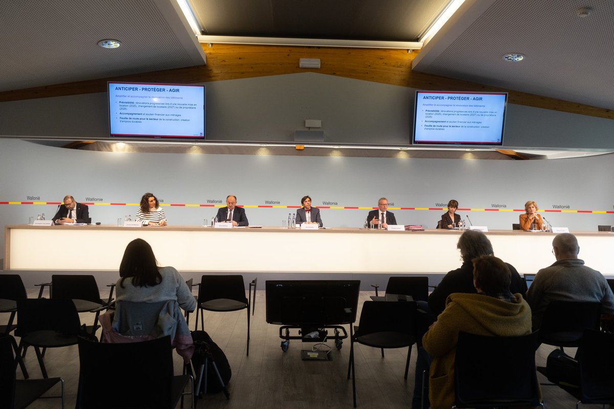 Le #WalGov a décidé de renforcer son engagement pour la transition climatique et énergétique et soutenir davantage les ménages et les entreprises face à la crise en prenant 3 nouvelles mesures #Wallonie 1/2