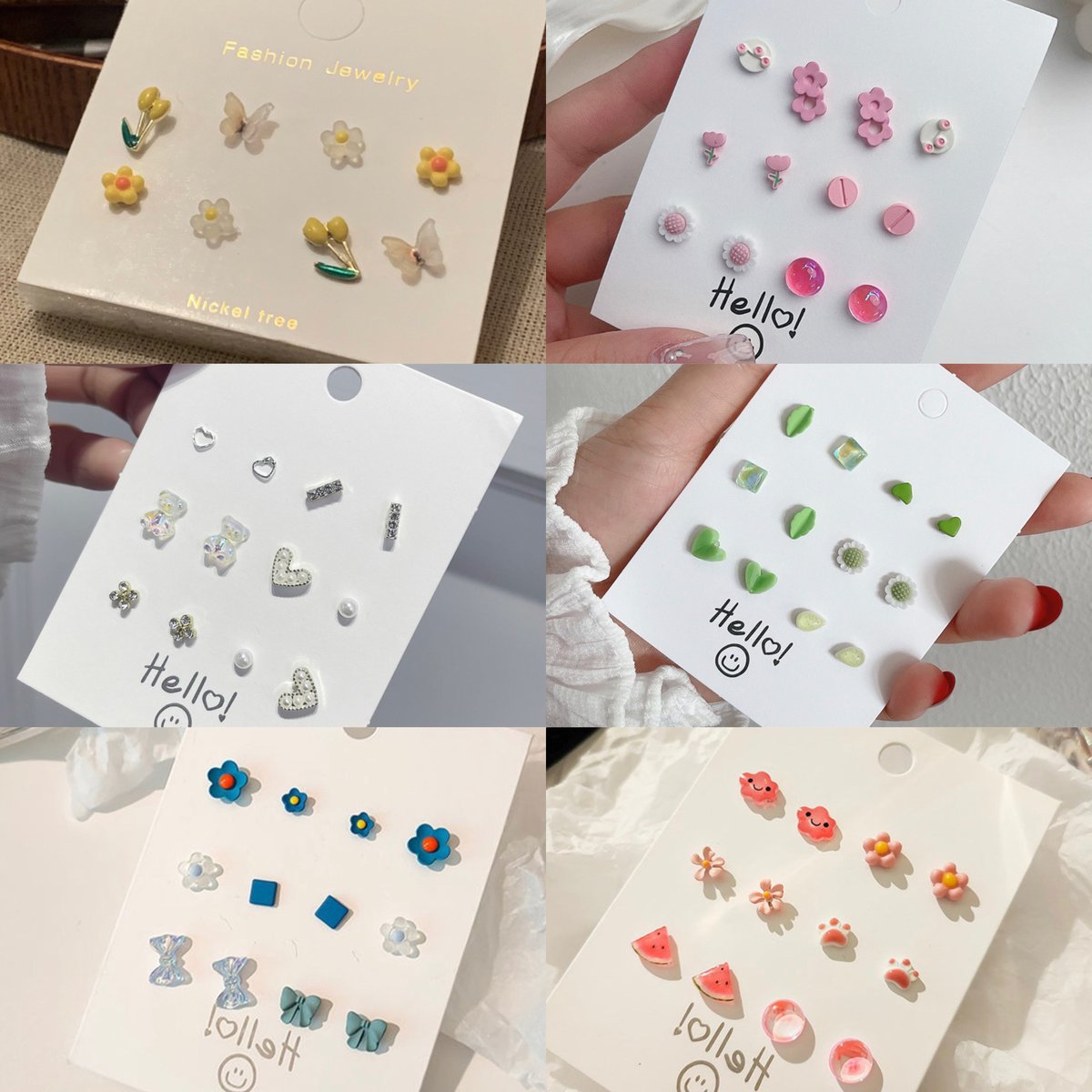 _musuri's tweet photo. ยกให้เป็นชุดต่างหูที่น่ารักมากกก แต่ละสีแต่ละลายคือน่ารักชุบแป้งทอดจริง ราคาก็ดีหลักสิบเท่านั้น แต่ความน่ารักหลักล้าน++ 🤏🏼 https://t.co/LPtRVBMVzt