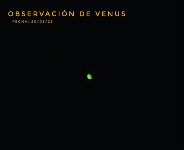 liceo58's tweet photo. Observación de Venus realizada el día 20/03/2023 haciendo uso de cámara planetaria ZWO ASI120MC-S color en nuestro telescopio Meade LXD75.
Procesamiento:
Apilado de frames con software Auto Stakkert y edición de longitudes de onda con Registax. https://t.co/ygnuxWWIbq