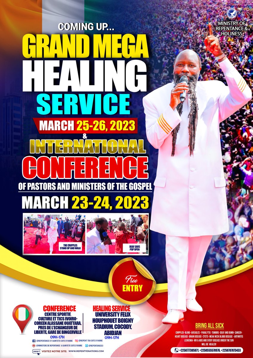 Oliversmithjuni's tweet photo. Matthew 24:14
And this gospel of the kingdom will be preached in the whole world as a testimony to all nations, and then the end will come.

The LORD Has invited Everyone To Eternal Gospel To enter HIS wedding Supper. (Rapture)

#AbidjanGrandArrival https://t.co/ycwkclfVSH