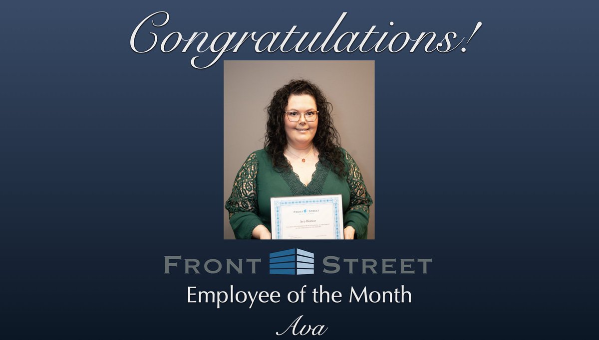 FrontStreetFS's tweet photo. Congratulations to Our Employee of the Month Ava- with a Very Special Shout-out to Ava for Celebrating her Five Year Anniversary with @FrontStreetFS #frontstreetfs https://t.co/QZ15SxWFwG