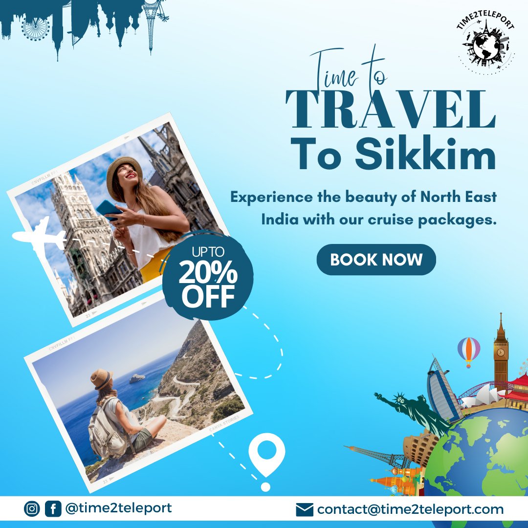 time2teleport's tweet photo. Experience the charm of Sikkim like never before with Time2teleport's budget-friendly deals.
Follow @time2teleport to Explore More...
#Time2Teleport #Sikkim #NorthEastIndia #ExploreSikkim #VisitNorthEastIndia #IncredibleSikkim #DiscoverNorthEastIndia #TravelSikkim https://t.co/JW6BbCbWWH