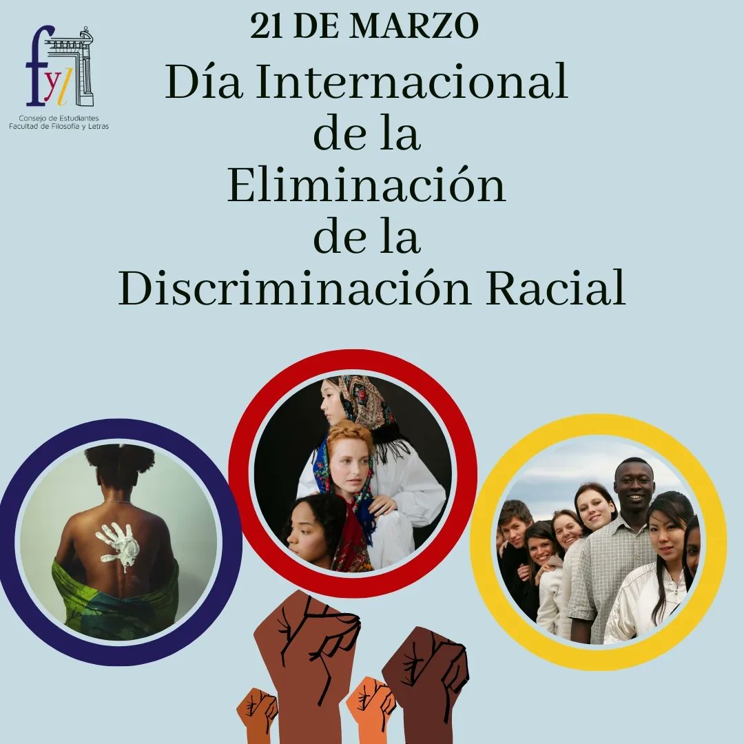 🗓️ 21 de marzo

🧦 Día Mundial del Síndrome de Down 

✊🏼 Día Internacional de la Eliminación de la Discriminación Racial 

#diasindromededown #diamundialdelsindromededown 
#diadelaeliminaciondeladiscriminacionracial
