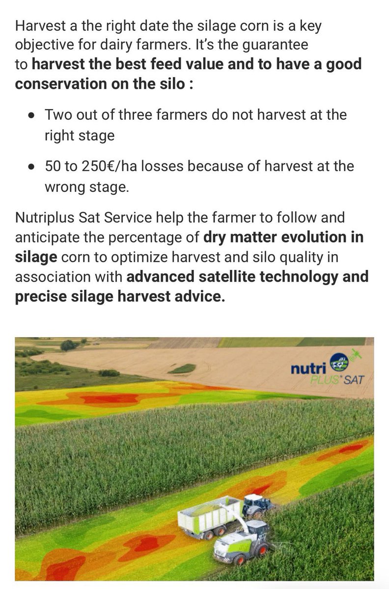 BrightMaize's tweet photo. We tested this satellite technology at our maize trial sites this year. A fantastic tool!
Particularly for AD plants or farms growing a range of different maturities. We found the DM% accurate to within 0.4%
For more information contact us ๐
#brightmaize https://t.co/Gn5q7kPSwI